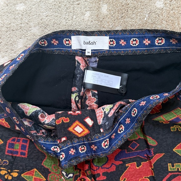 ba&sh Multicolor Patterned Silk Pants - Picture 4 of 6